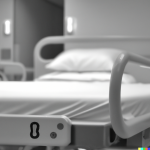 DALL·E 2023-03-30 20.35.34 - Create a visually striking image of a hospital bed